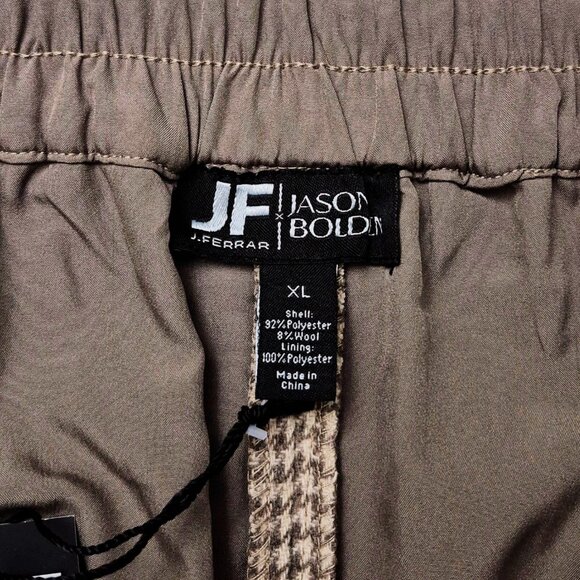J Ferrar Jason Bolden Brown Plaid Casual Back-Elastic Pants, Mens XL - NWT - Picture 5 of 9